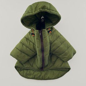 Wagwear Dog Puffer Jacket | Size 18 | Color: Olive